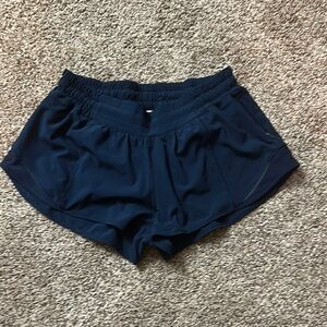 lululemon Navy Blue Hotty Hot Shorts